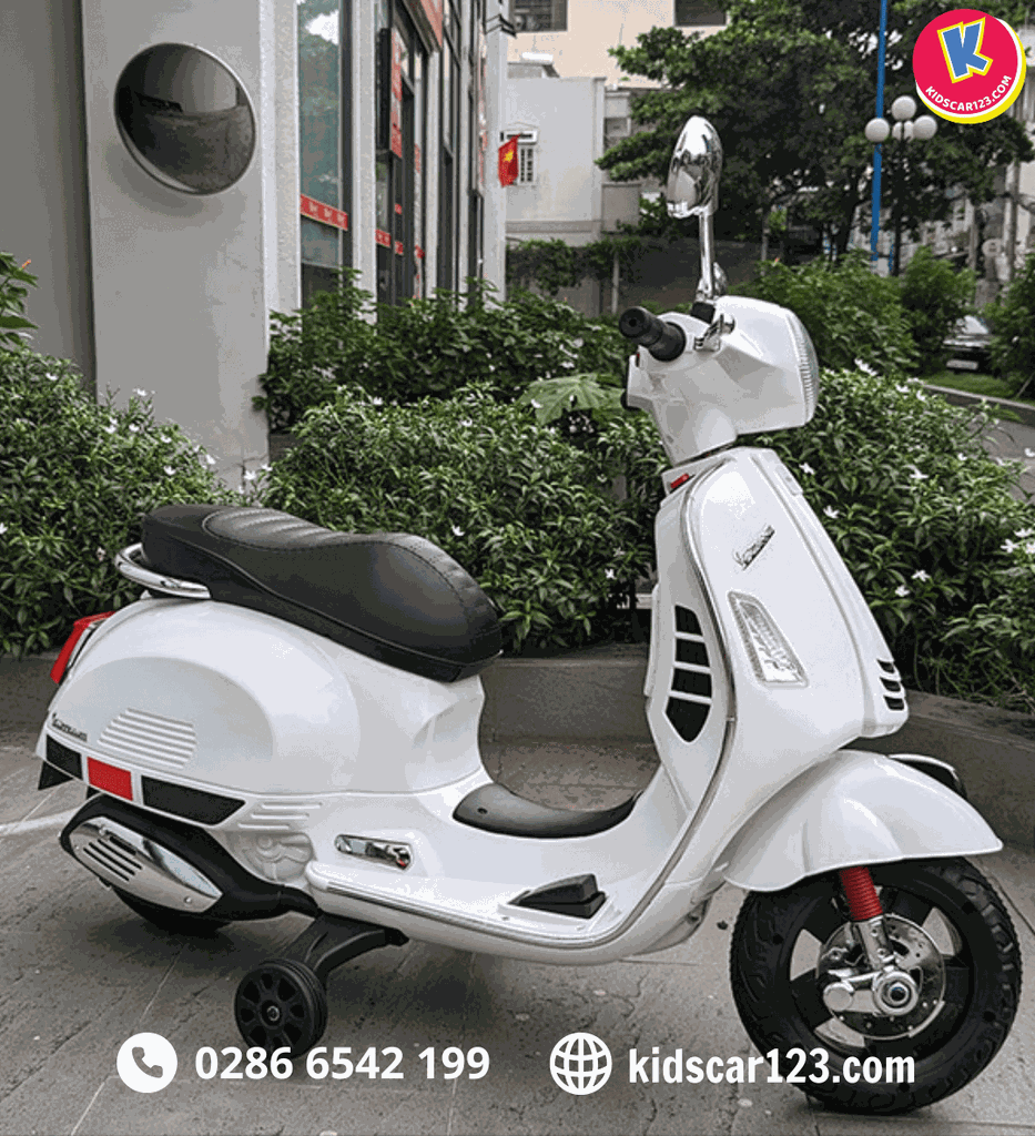 Xe máy điện đồ chơi cho bé tích hợp đèn nhạc