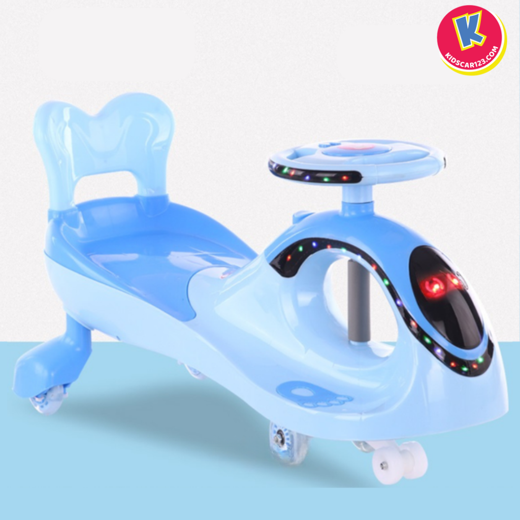 Bánh xe PU phát sáng chống ồn trên xe lắc gấu trúc HZL658
