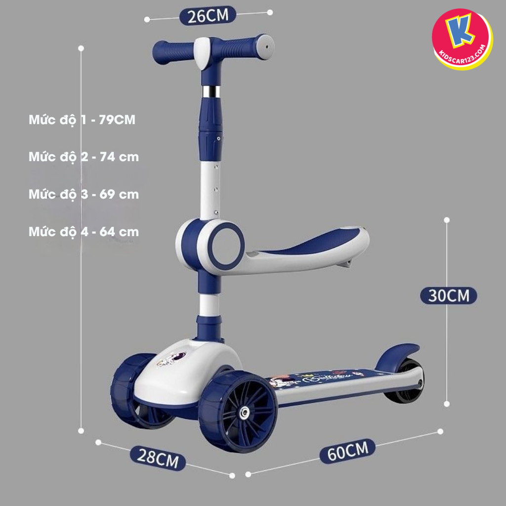 Xe scooter trẻ em Phi Hành Gia 616
