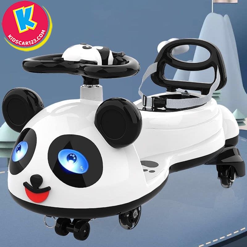 Xe lắc cho bé model gấu trúc HZL658 màu trắng vàng