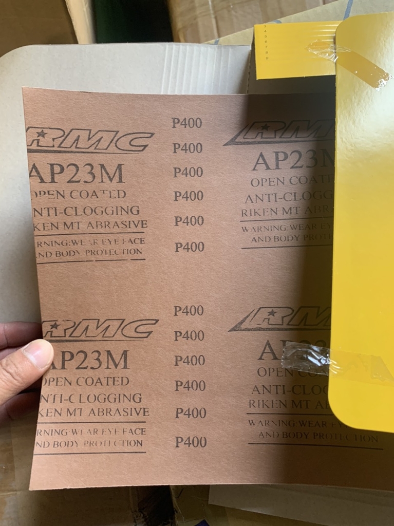 Giấy nhám 9''x11'' RMC AP23M, độ nhám P400, nhám khô màu trắng