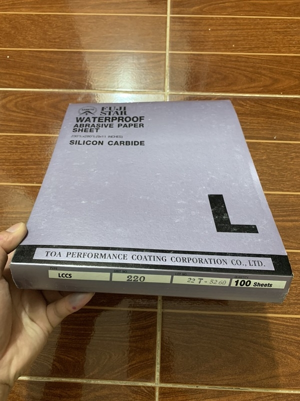 Bán giấy nhám tờ Sankyo, độ nhám P220, kích thước 9''x11'', nhập khẩu