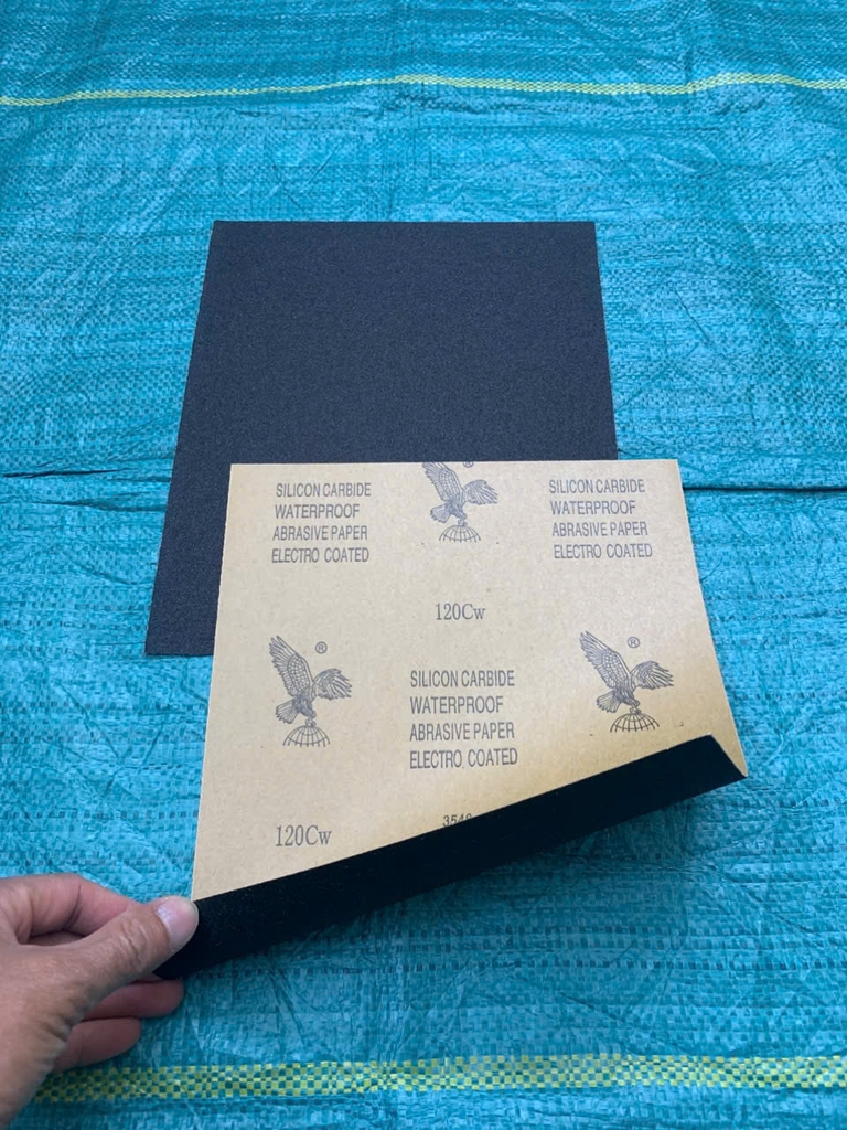 Giấy giáp thô, độ nhám P120, hãng Đại Bàng, kích thước 9''x11'' (Tờ A4)