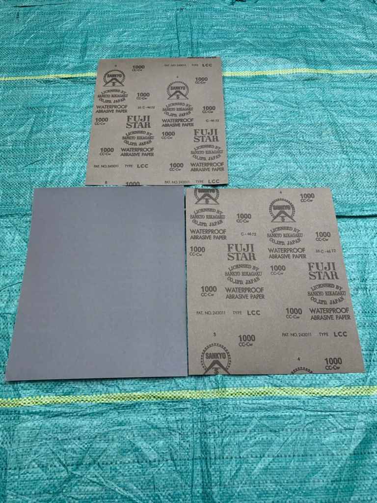 Giấy ráp tờ A4, chịu nước, hãng sản xuất Sankyo Fujistar, độ hạt P1000