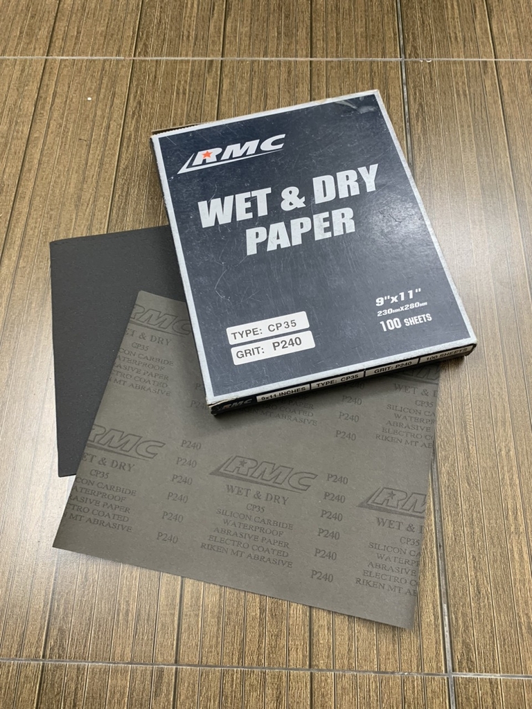 Giấy ráp tờ RMC CP35 độ nhám P240 kích thước 230mmx280mm 100 tờ/tập