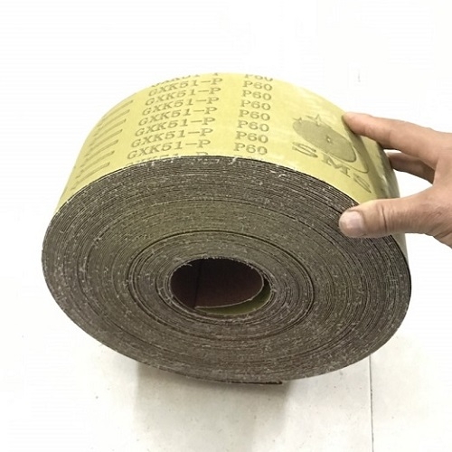 Vải nhám cuộn GXK51-P, kích thước 100mmx45m,, 150mmx45m, độ nhám P60