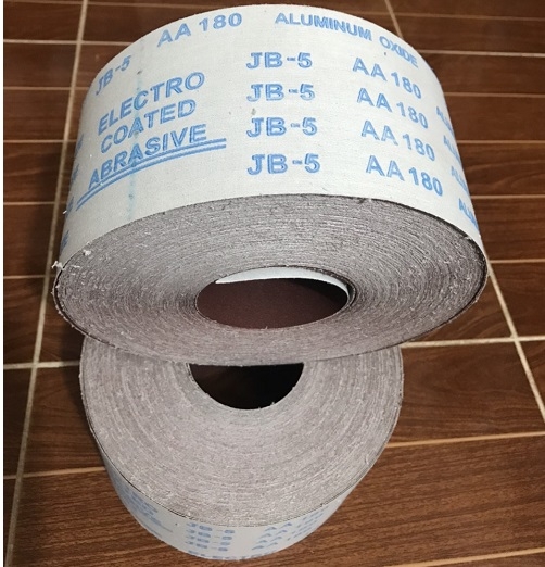 Vải nhám mềm jb5, độ nhám AA180, hạt mài Aluminum Oxide