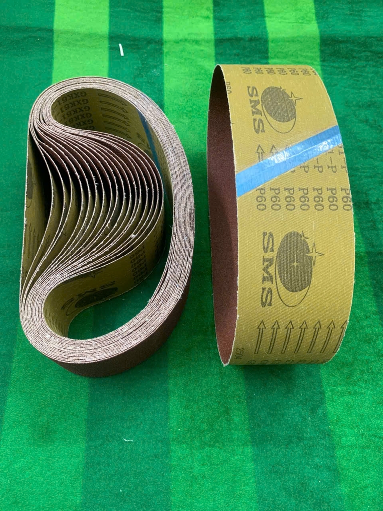 Vải nhám vòng P60, GXK51, nhám đỏ, lòng vàng, độ hạt thô P60