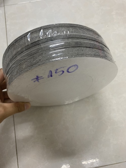 Nhám tròn keo dính Sankyo 8” (D 200mm), Mã LCCS-CW, độ nhám P150, màu đen