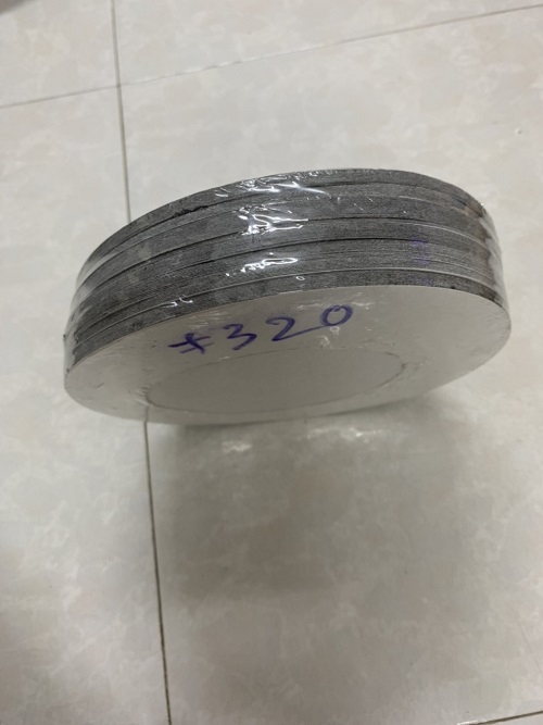 Nhám tròn keo dính Sankyo 8” (D 200mm), Mã LCCS-CW, độ nhám P320, màu đen