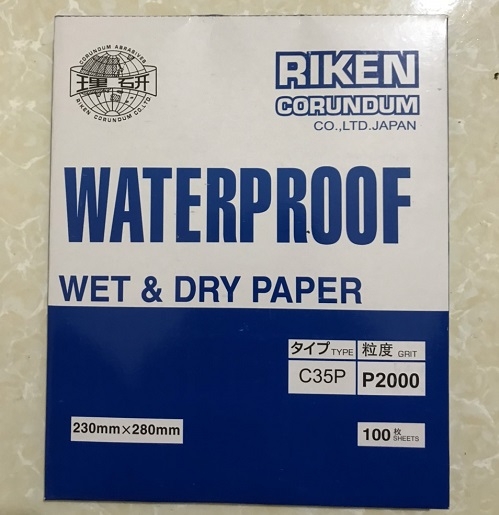 Giấy nhám tờ Rikken P1000. kích thước 9''x11'', hàng vừa về rất nhiều