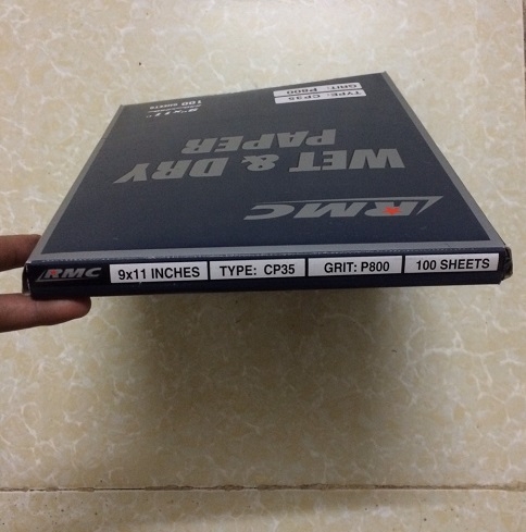 Nhám tờ RMC CP35 9''x11'', độ nhám P800, hạt mài Silicon Carbide