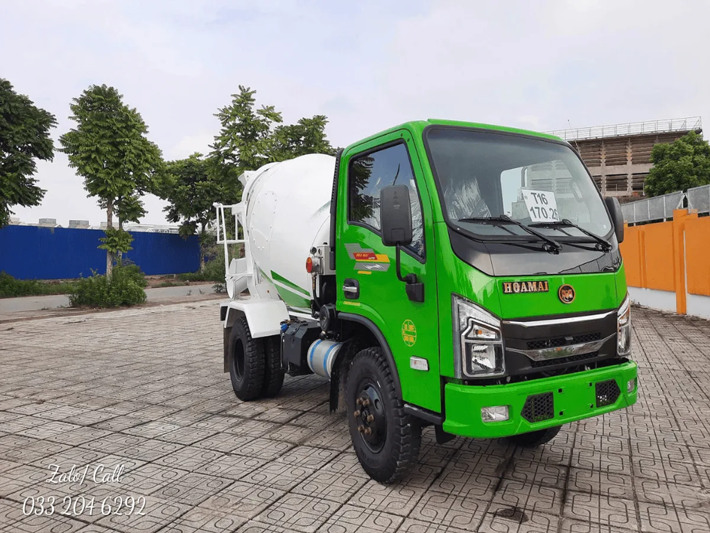 Xe Trộn Bê Tông Hoa Mai 2,3 Khối Euro 5 Động Cơ WP2.3Q110E50