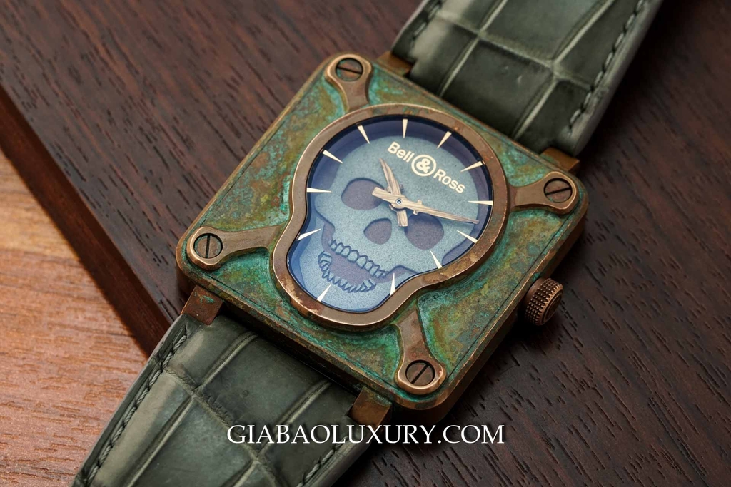 Review đồng hồ Bell & Ross Skull Bronze Patina