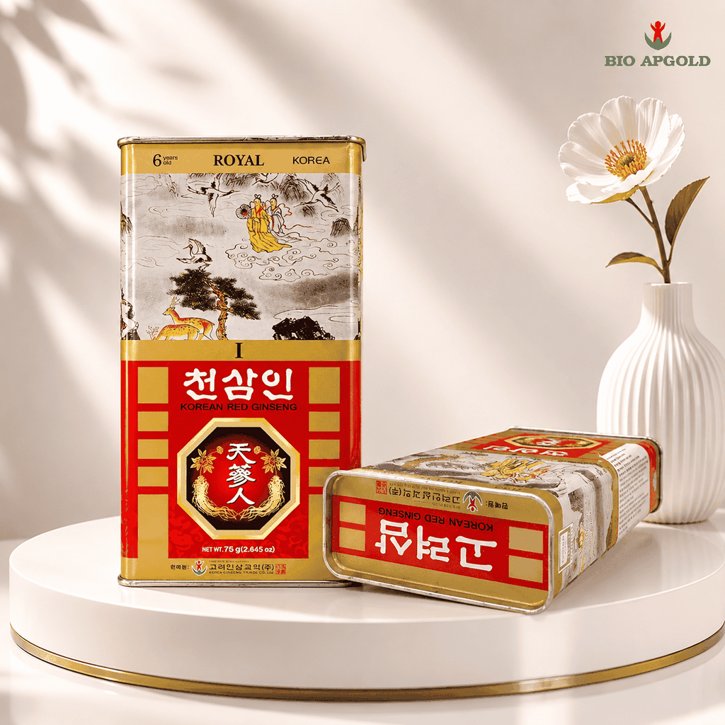 Hồng sâm củ khô hộp 75g wooshin