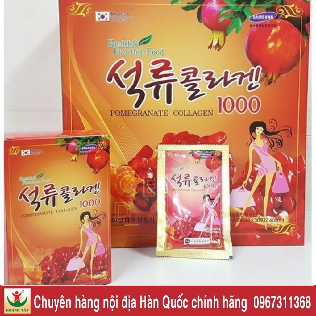 Nước Lựu Đỏ Collagen 1000 - Pomegranate Collagen 1000