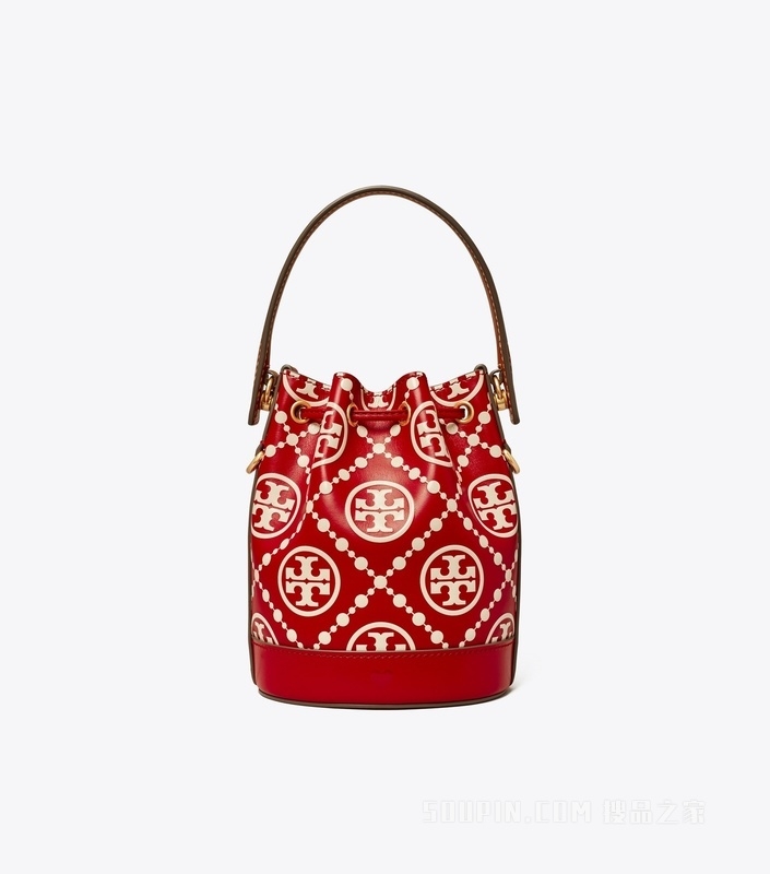 Bag bucket Tory Burch monogram