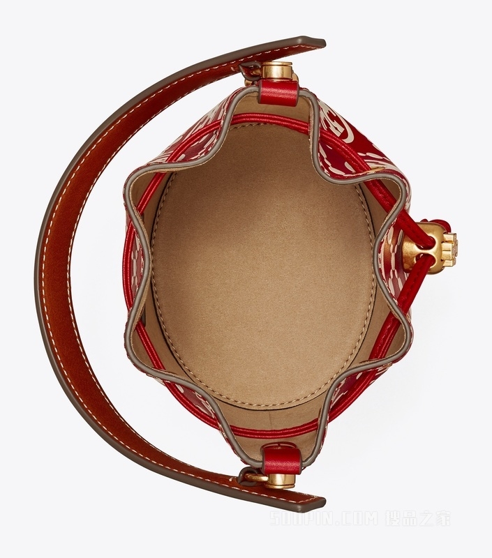 Bag bucket Tory Burch monogram