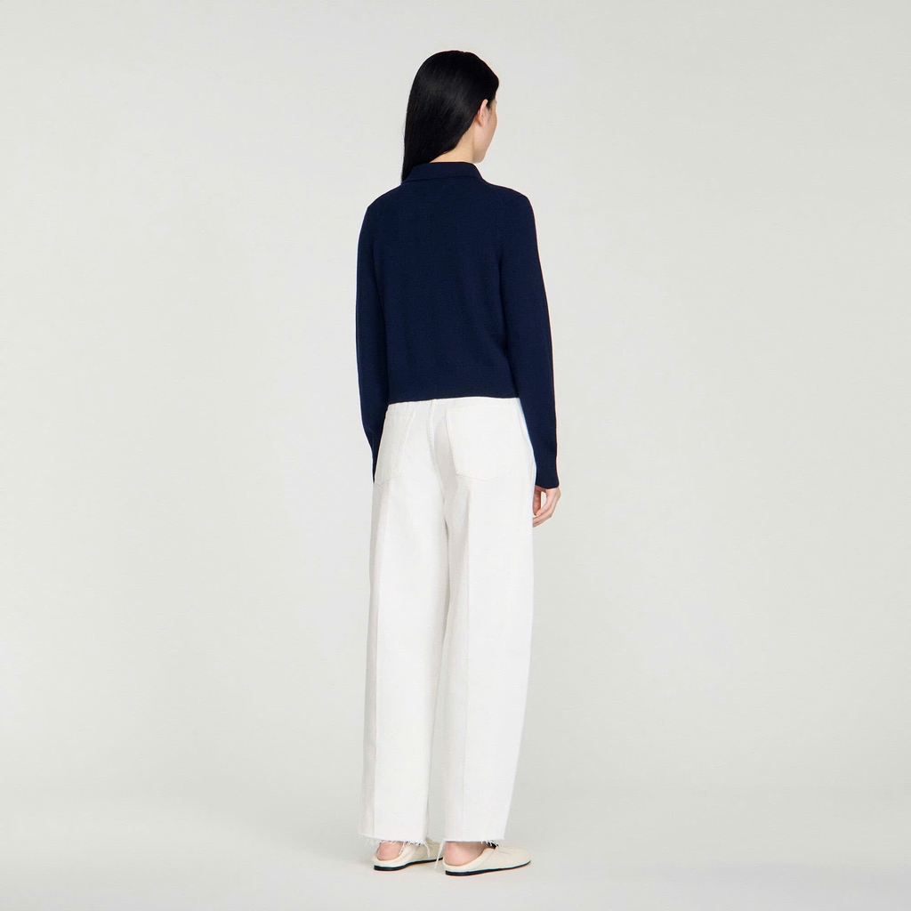 ÁO KHOÁC CARDIGAN LEN VÀ CASHMERE KẺ SỌC