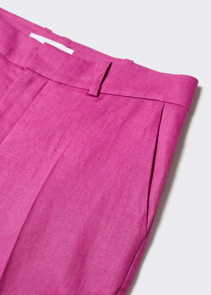 Quần âu MNG linen 2 màu Đen/Hồng