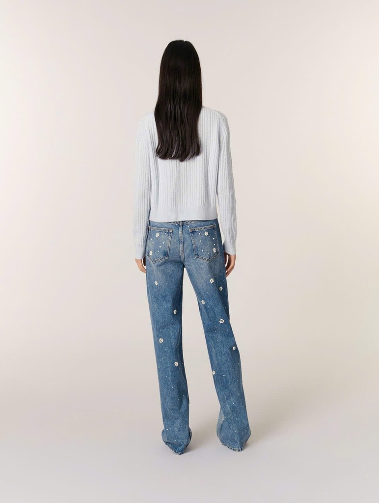 Áo khoác cardigan cổ rời