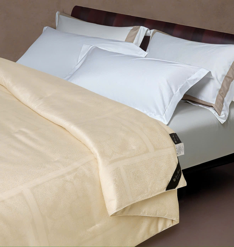 Chăn LoroPiana chần bông lụa Tencel vs Silk