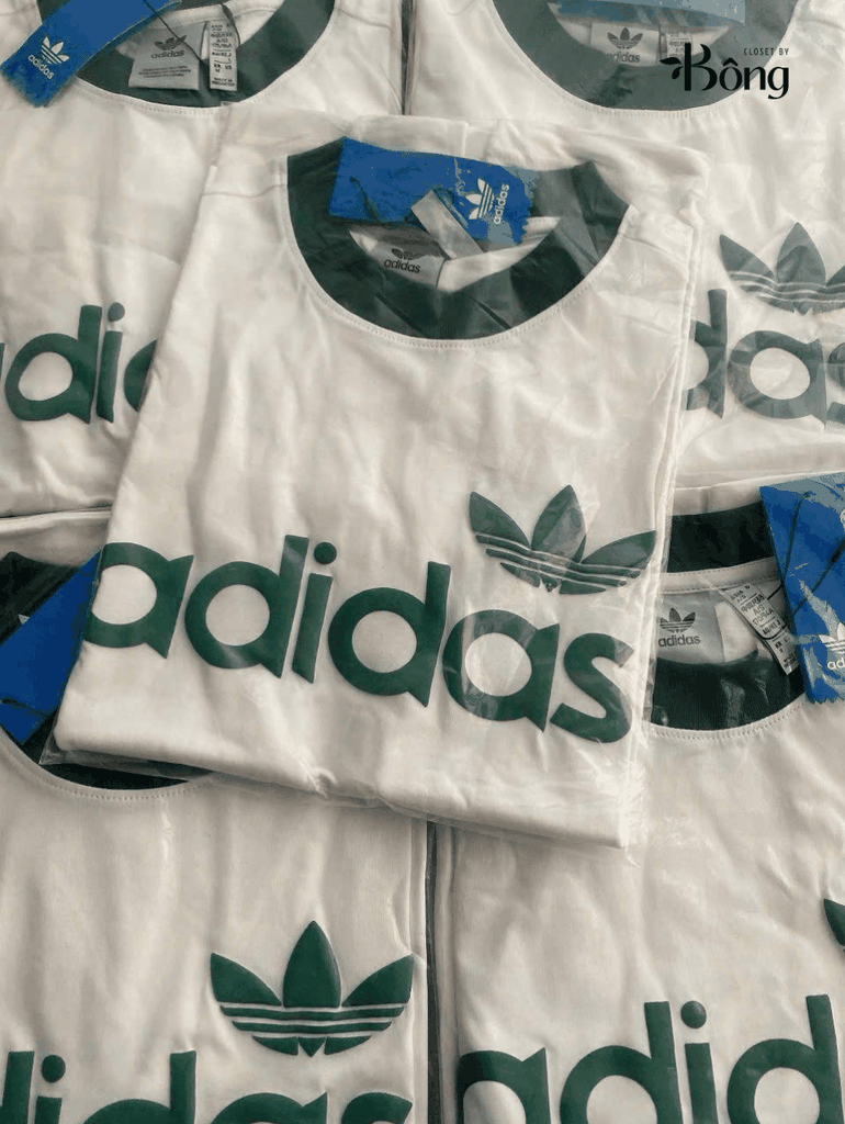 Tshirt ADIDAS hoạ tiết 3 lá xanh unisex