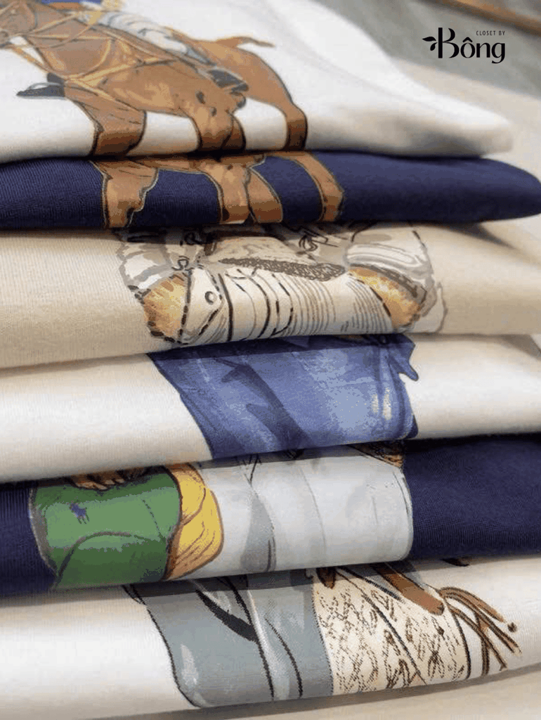 Tshirt Polo gấu màu beirge