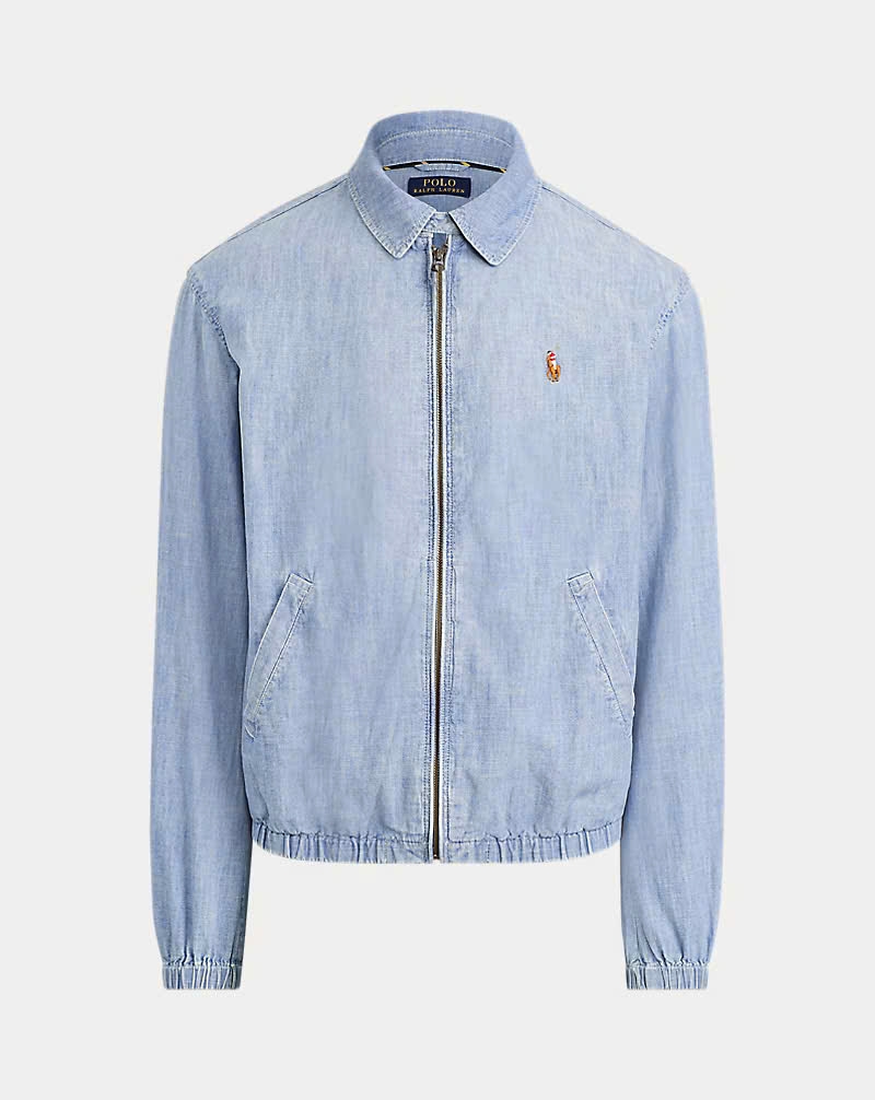 Jacket Polo Ralph Lauren denim cổ trụ