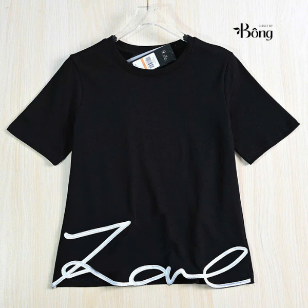 Top thun Karl hoạ tiết hoa chân 4 màu