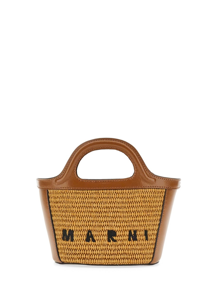 Túi cói Marni cải da