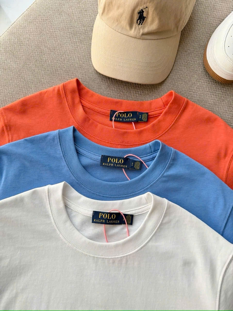 Tshirt POLO cổ tròn logo lưng 3 màu