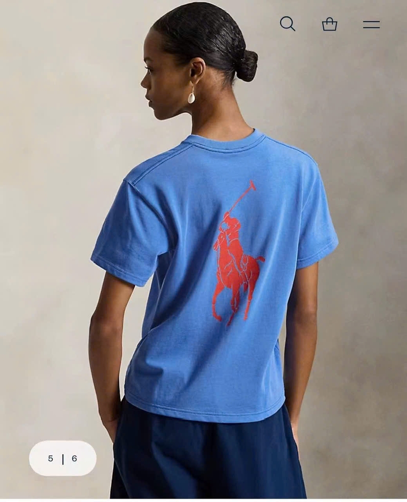 Tshirt POLO cổ tròn logo lưng 3 màu
