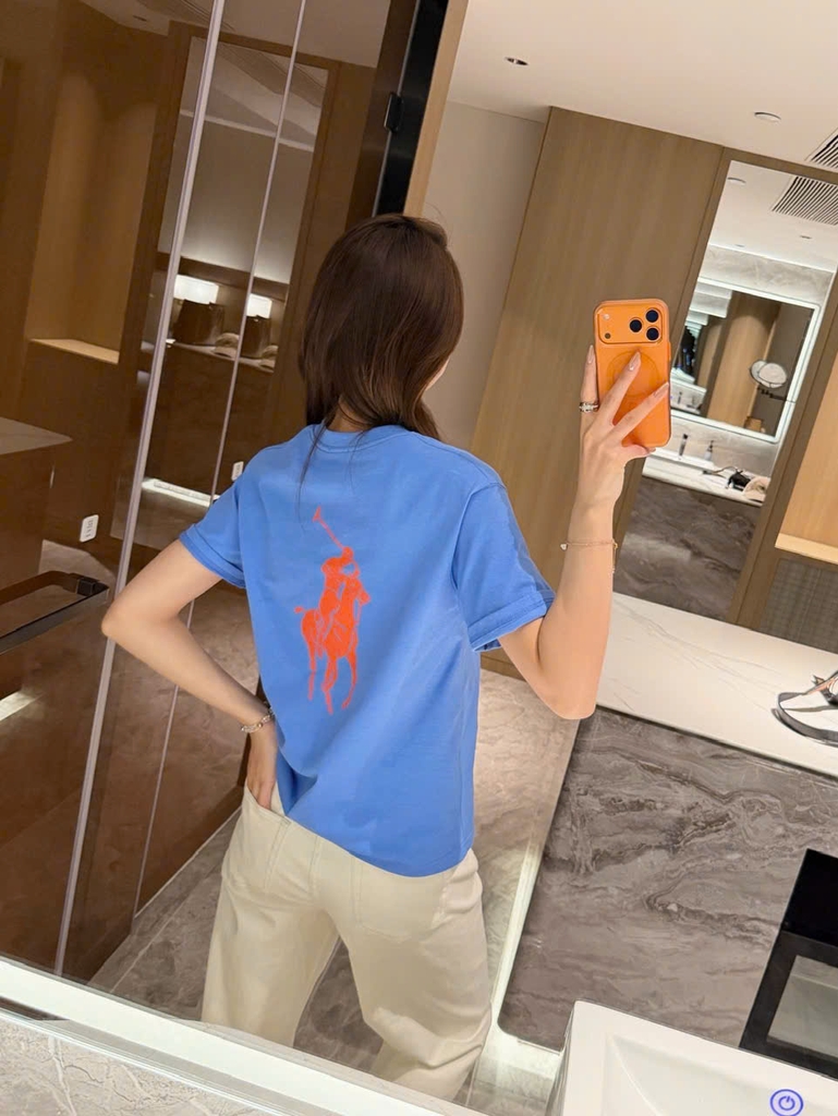 Tshirt POLO cổ tròn logo lưng 3 màu