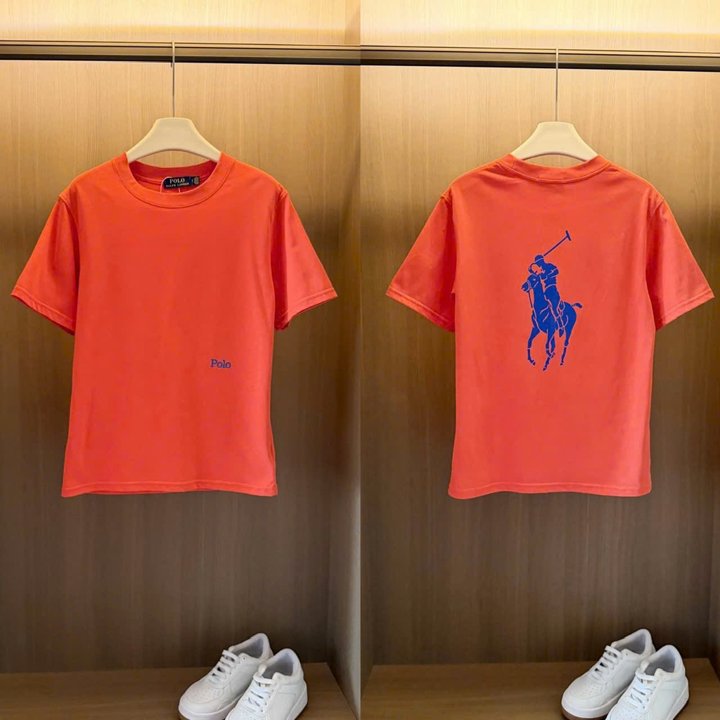 Tshirt POLO cổ tròn logo lưng 3 màu
