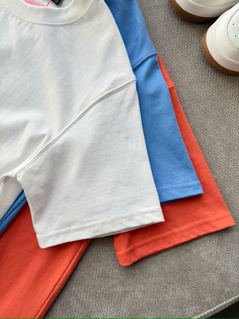 Tshirt POLO cổ tròn logo lưng 3 màu