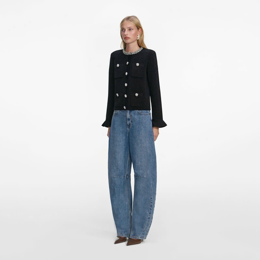 ÁO KHOÁC CARDIGAN CÀI NÚT PHA LÊ