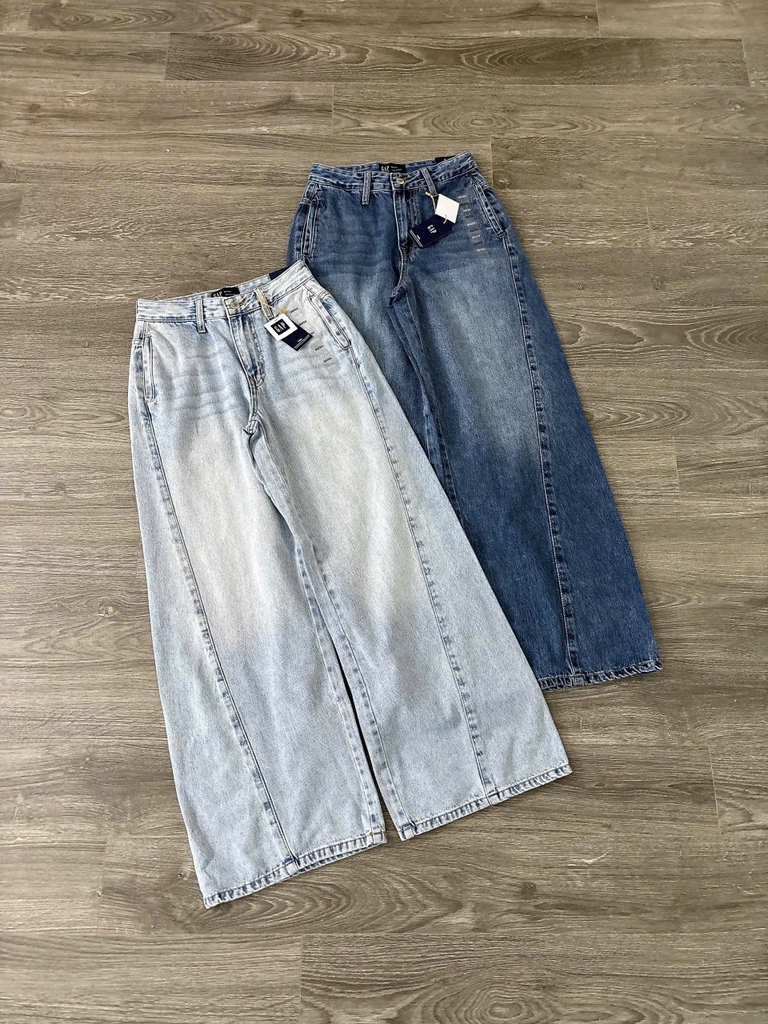 Quần denim GAP ống suông