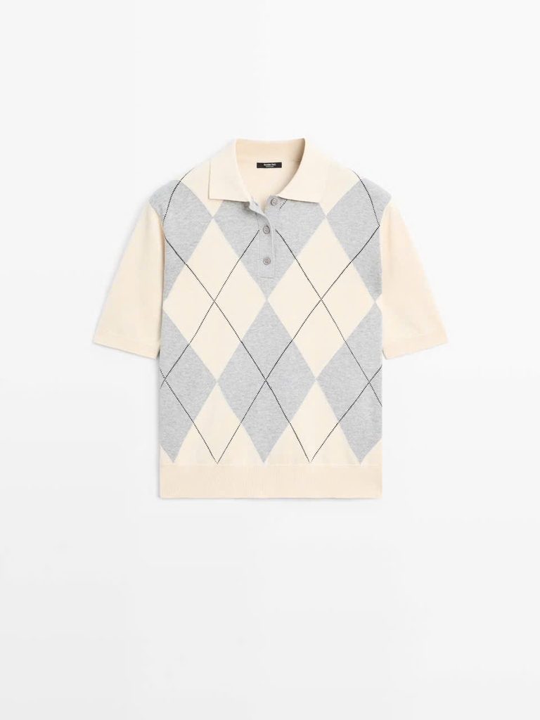 ÁO LEN POLO DỆT KIM ARGYLE