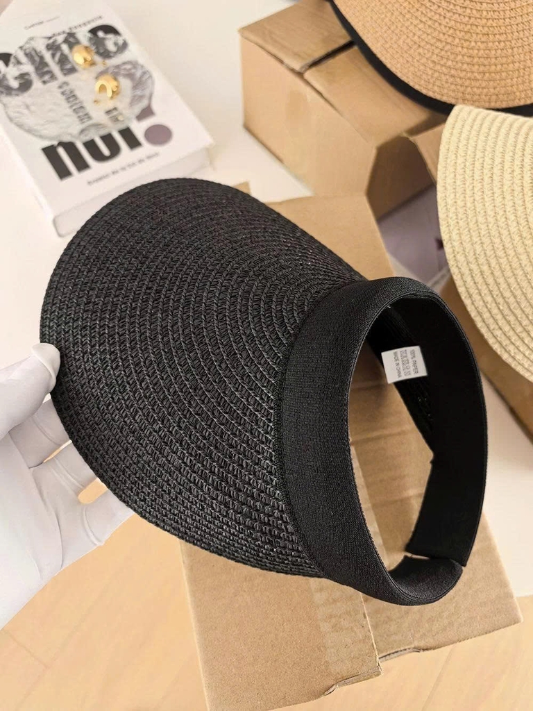 Mũ cói nửa đầu Sun Flat xuất xịn 3 màu