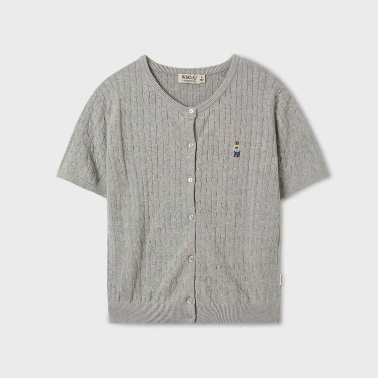 ÁO KHOÁC CARDIGAN TAY NGẮN WHOAU