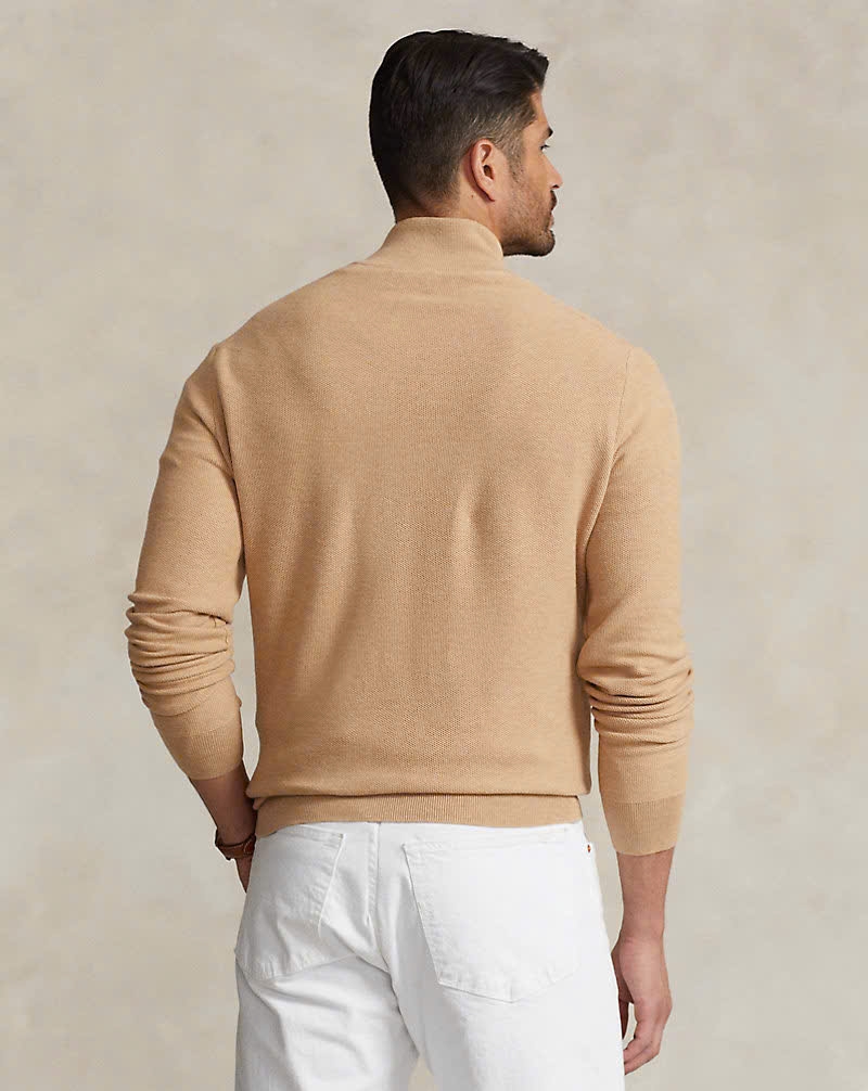 Áo len cotton có khóa kéo