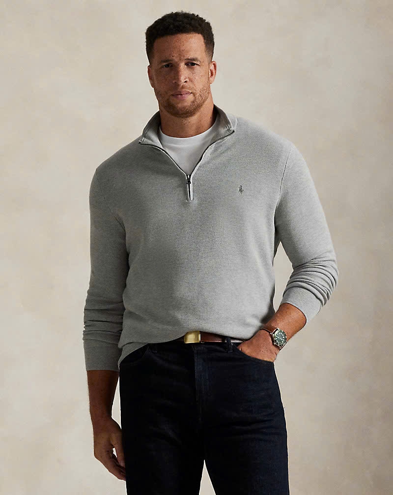 Áo len cotton có khóa kéo