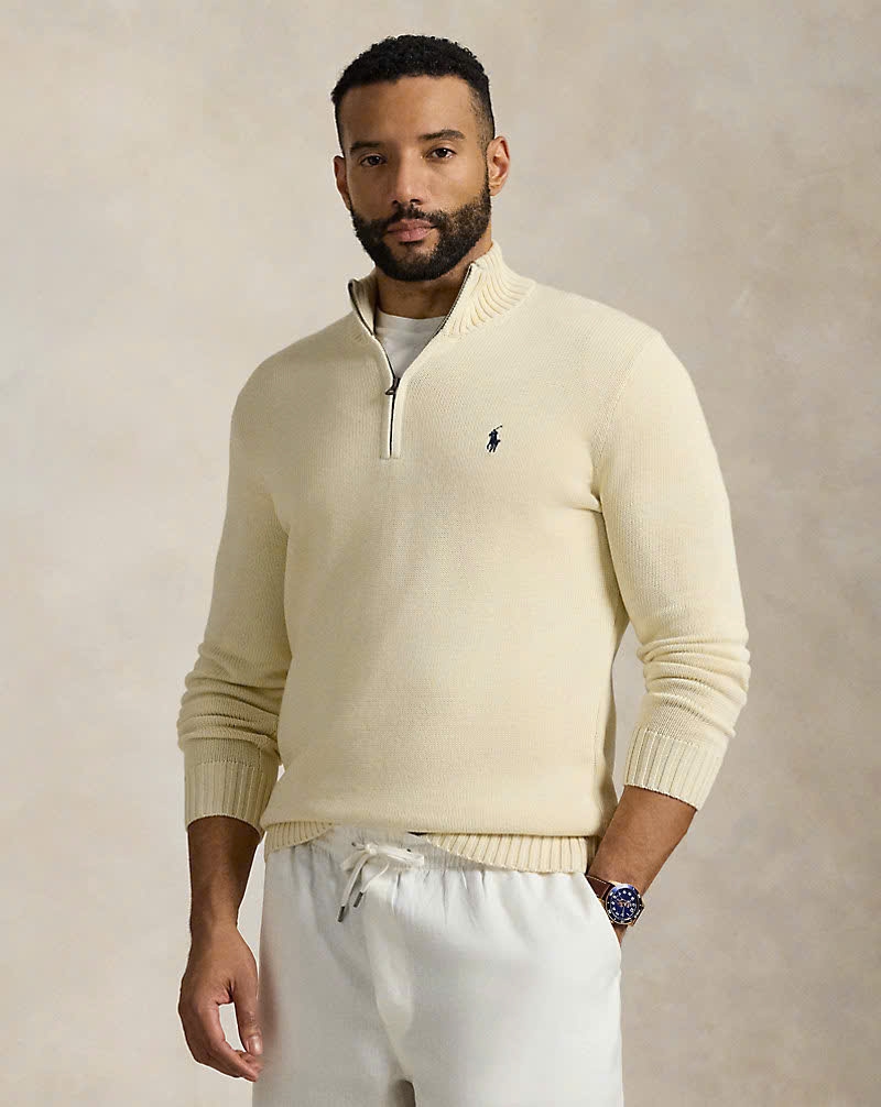 Áo len cotton có khóa kéo