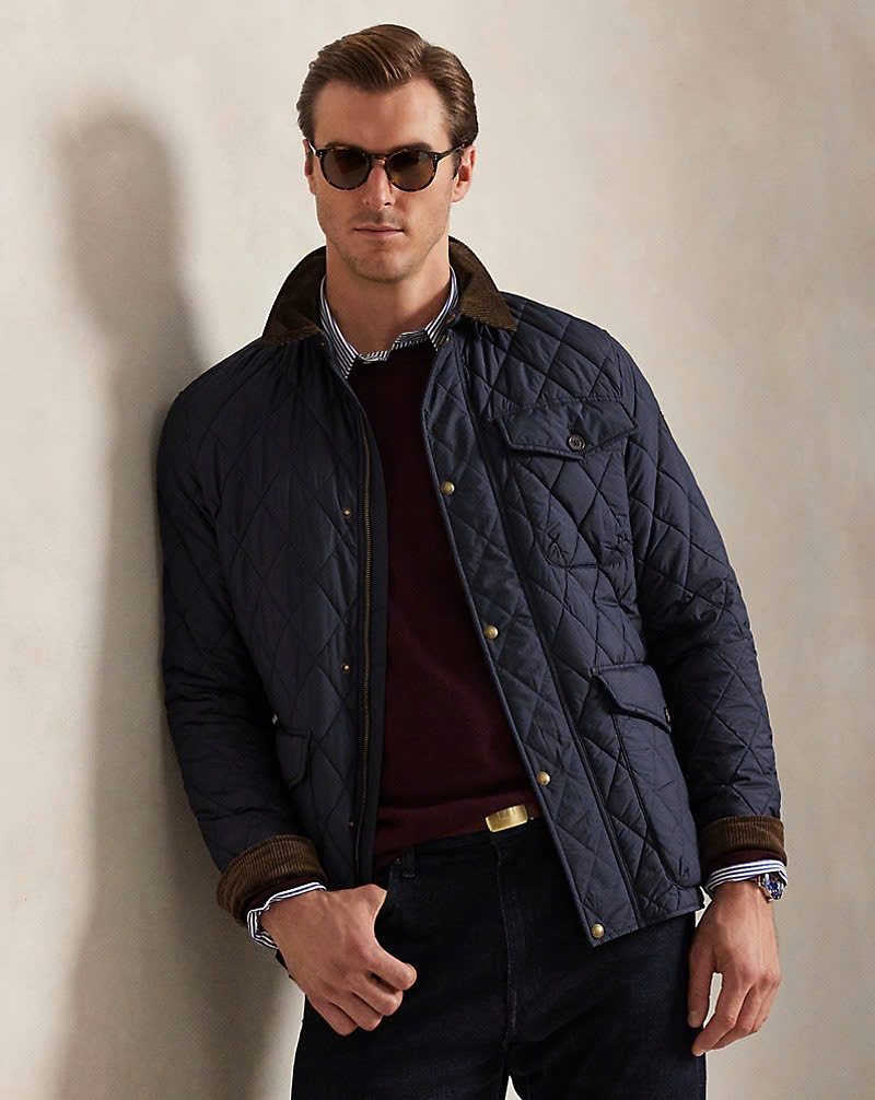 Jacket POLO man trần bông cổ nhung túi nắp vuông 2 màu