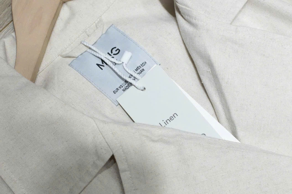 Áo trendcoat MNG khaki linen dáng dài