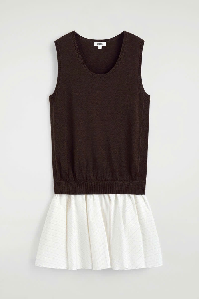ĐẦM NGẮN NHIỀU LỚP BẰNG VẢI COTTON LANH
