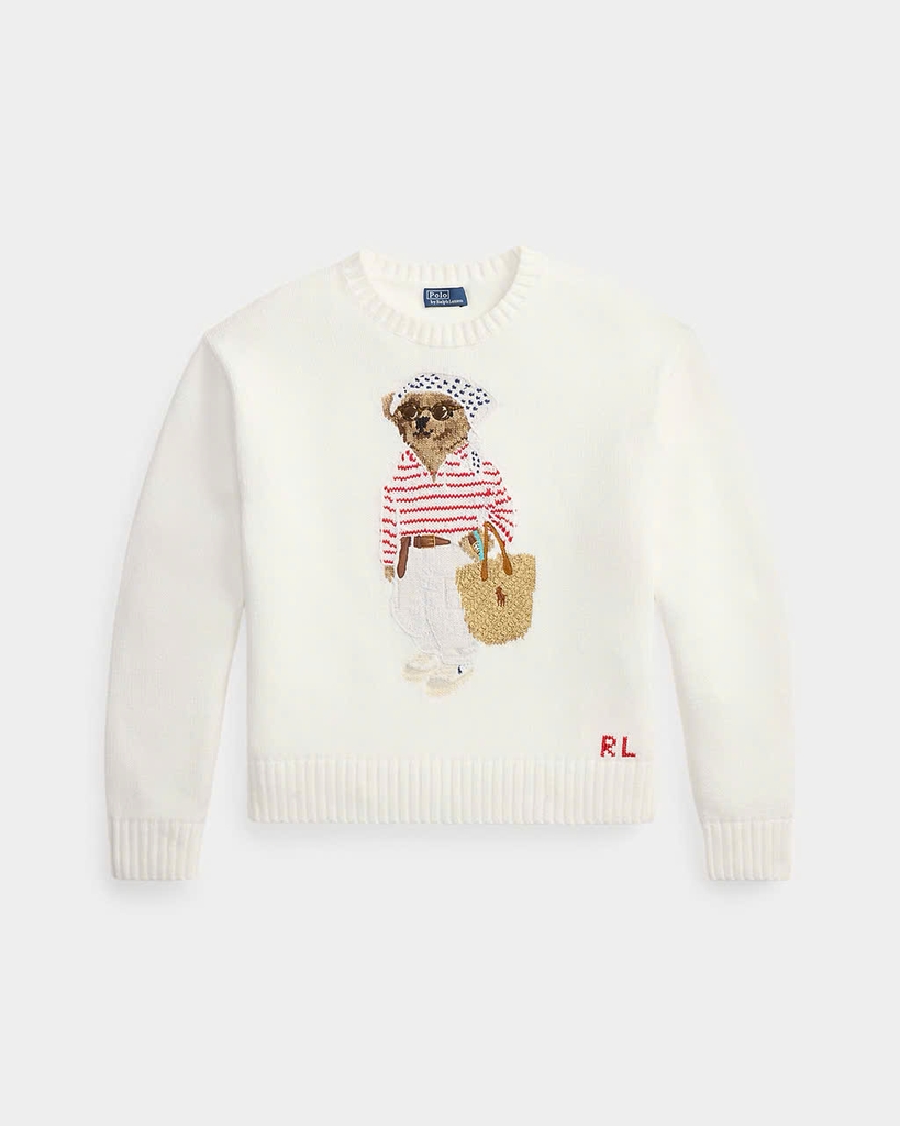 Áo len cổ tròn Polo Bear
