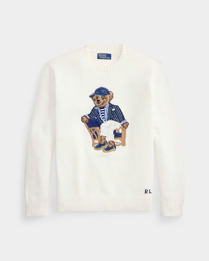Áo len cotton Polo Bear
