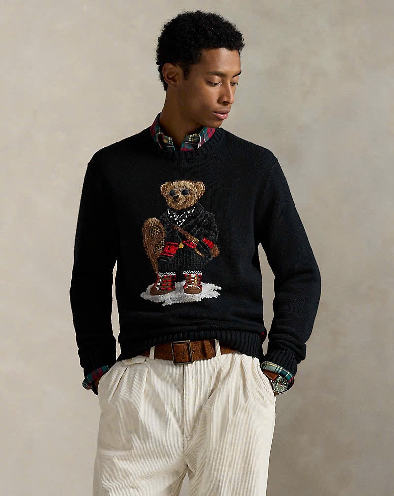 Áo len Polo Bear